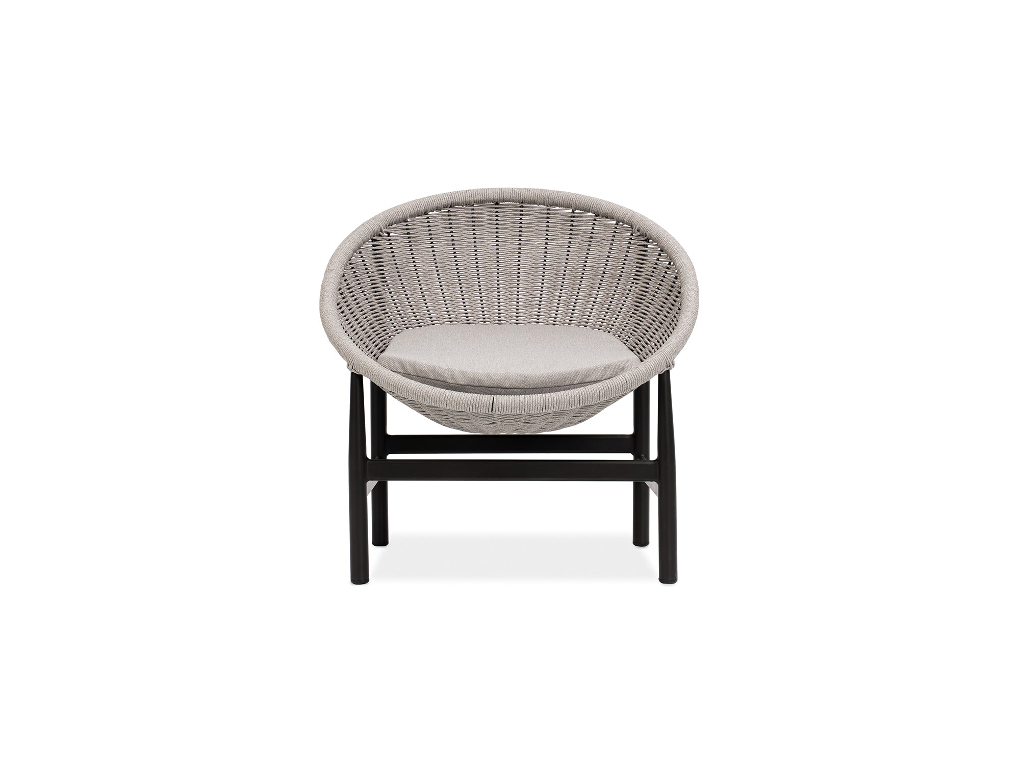 軽量なアルミ製屋外用椅子 フォルマラウンジチェア グレー | ガーデンファニチャーNUPLACE