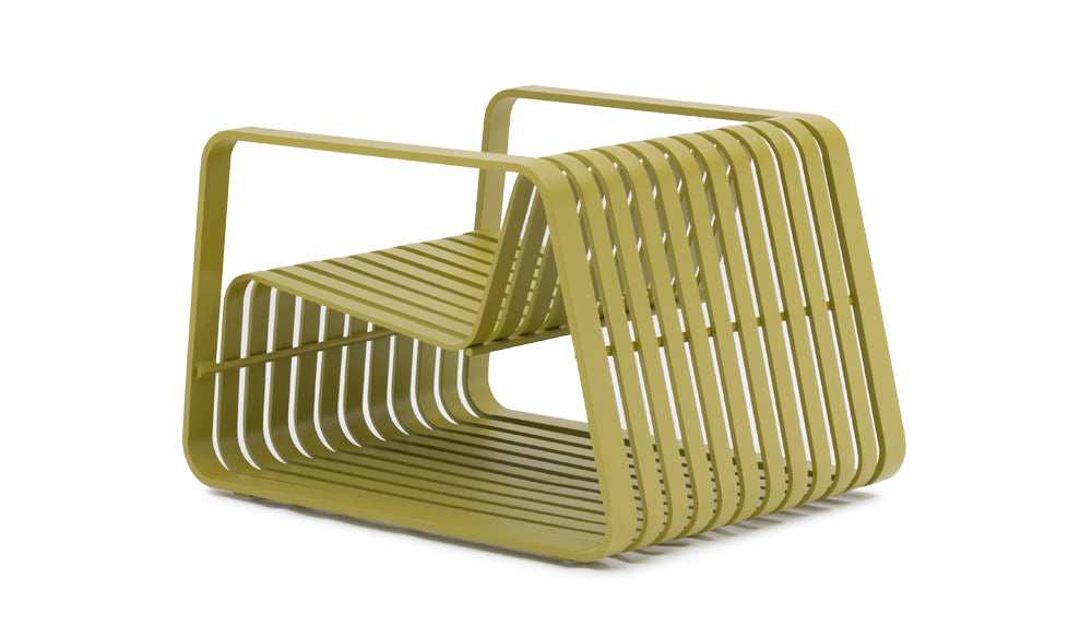 【OUTLET】【撮影サンプル品 1点限定】DD 1P Sofa（オリーブグリーン）｜20%OFF｜ ｜ガーデンファニチャーNUPLACE