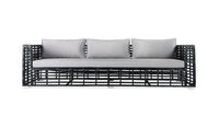 雨に強いアルミ製屋外用ソファ SW81 3Pソファ グレー| ガーデンファニチャーNUPLACE